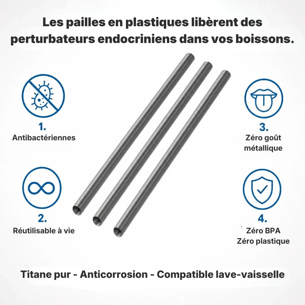 Pailles en titane
