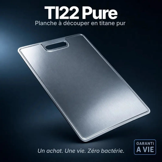 Planche à découper en titane (antimicrobienne)